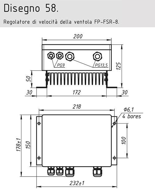 Regolatore di velocità della ventola FP-FSR-8
